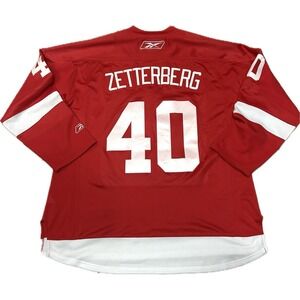 Vintage Men's Henrik Zetterberg #40 Detroit Red Wings NHL Jersey Size 3XL